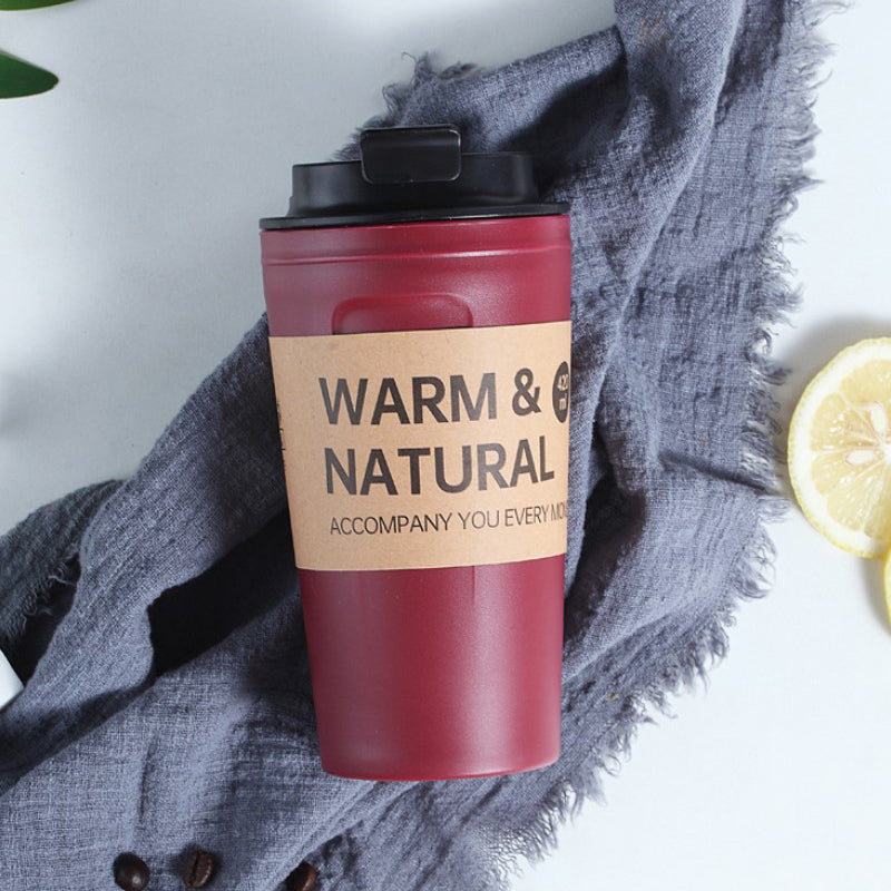 Plastic Coffee Thermos Mug