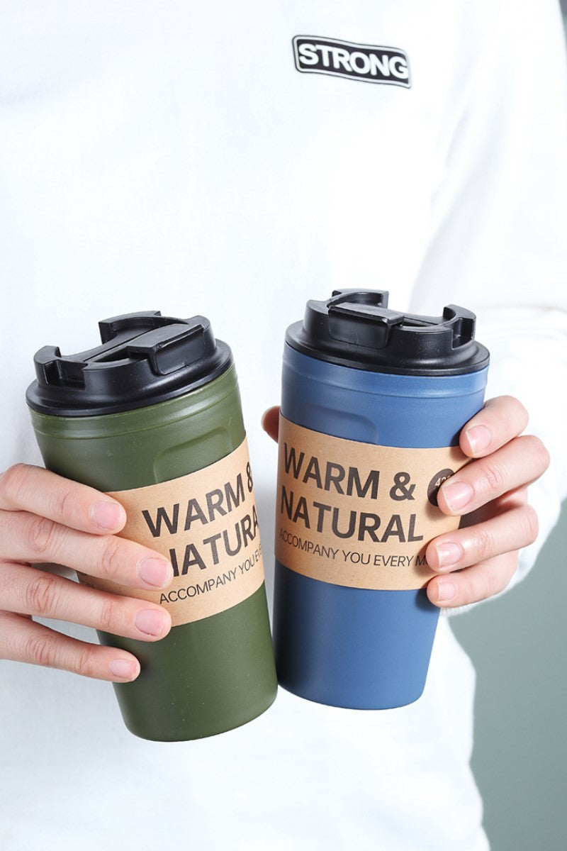 Plastic Coffee Thermos Mug