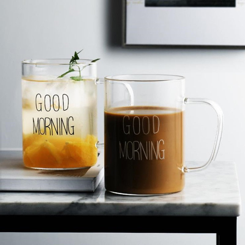 Letter Printed Transparent Glass