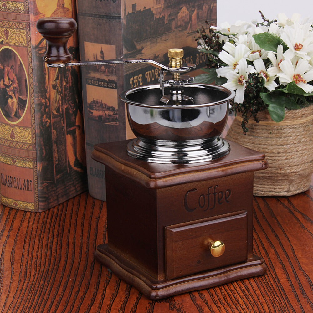 Classical Wooden Manual Coffee Grinder