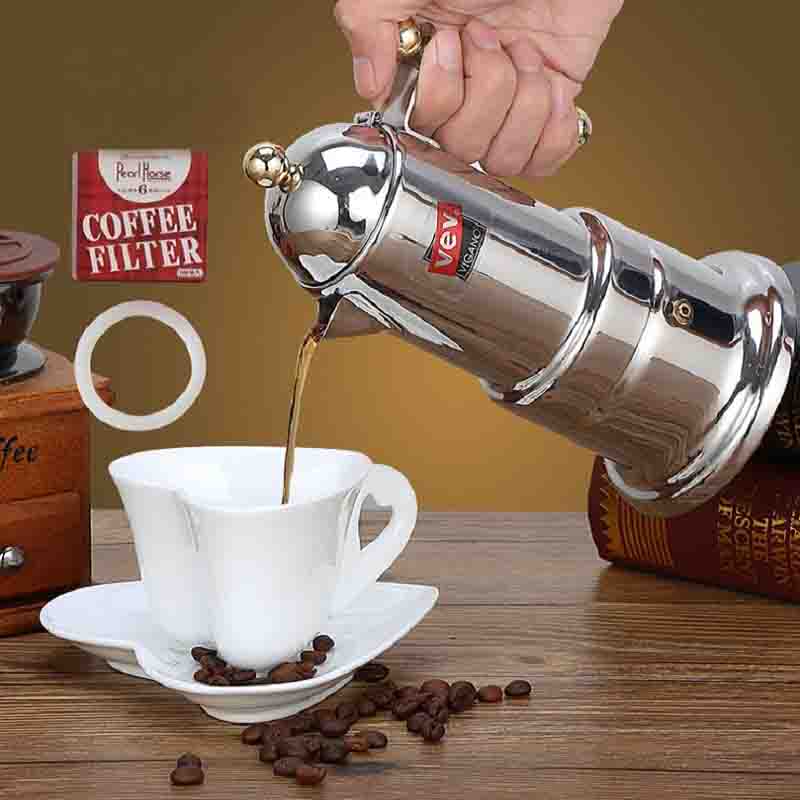 Stainless Steel Coffee/Mocha Pot