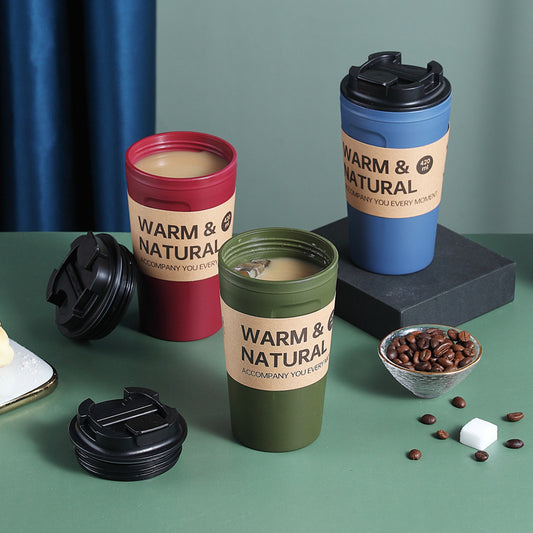 Plastic Coffee Thermos Mug