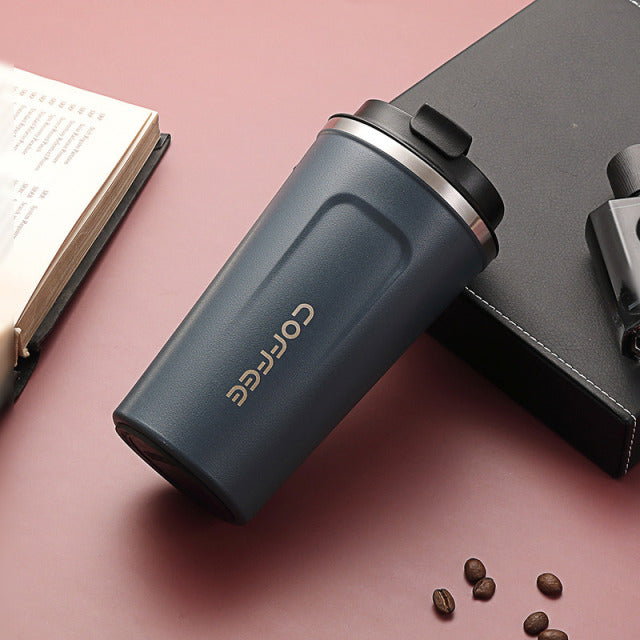 380ml/510ml Stainless Steel Coffee Thermos Mug Portable Car Vacuum