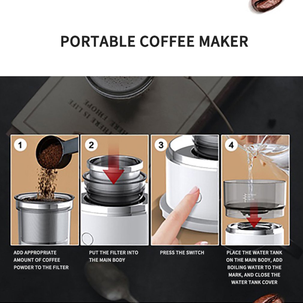 Powered Portable Automatic Coffee Maker